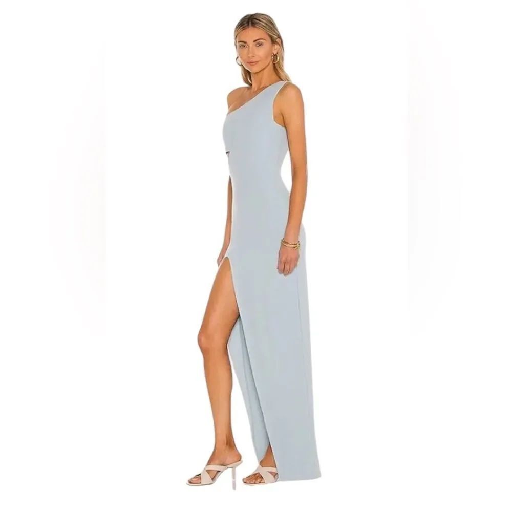 NWT Atoir Revolve TIME STANDS STILL SLEEVELESS Maxi DRESS POWDER BLUE Size 4 - Picture 13 of 13